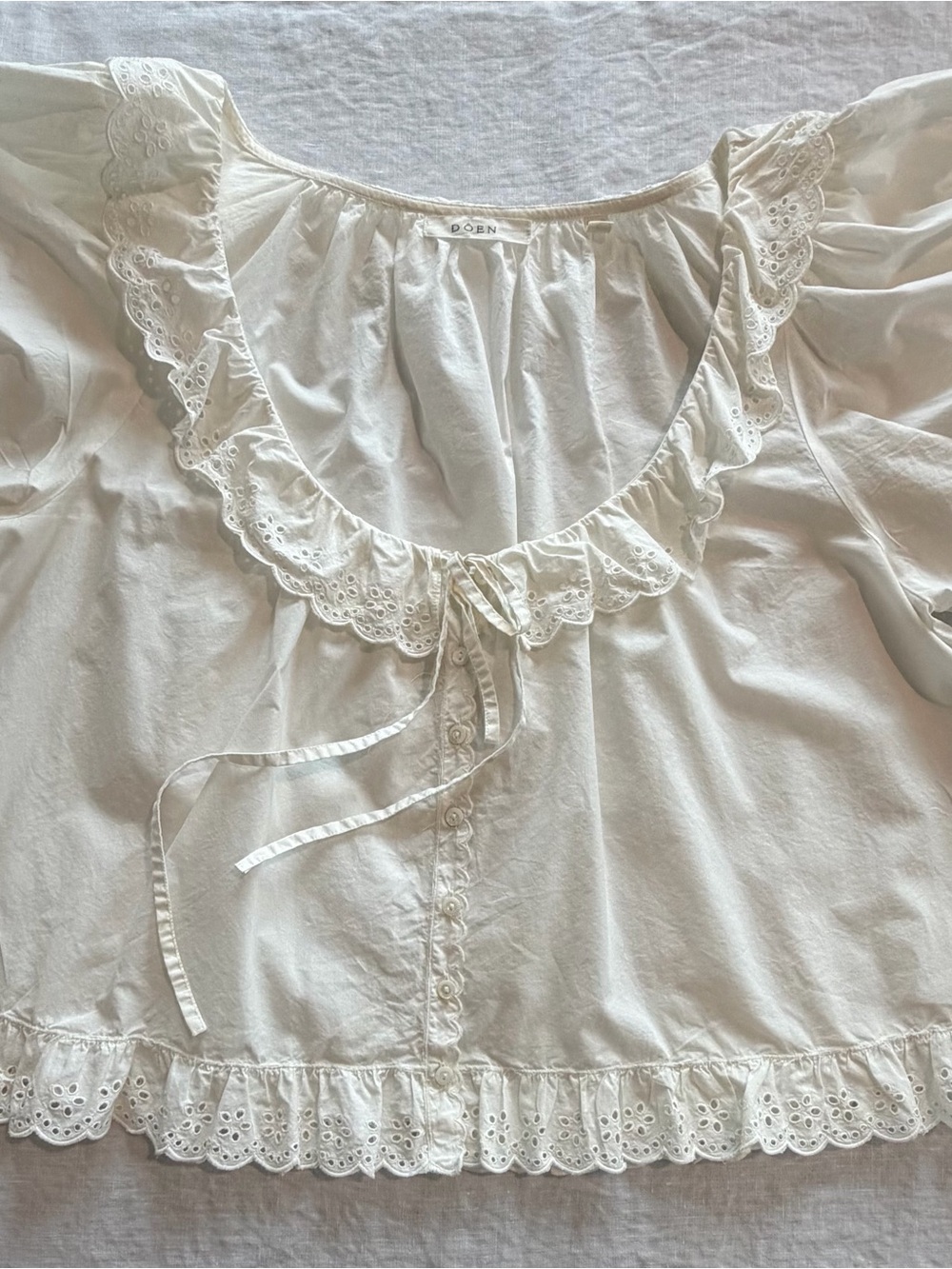 DOÉN “LAZULI” 🍃🤍🍃Top/Blouse, Beautiful, Size L - Picture 8 of 16